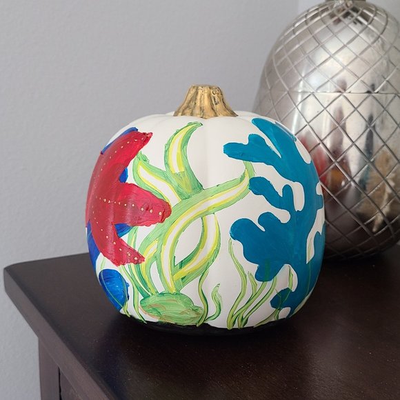 Underwater Scene, Coral, Starfish Pumpkin - Picture 3 of 5